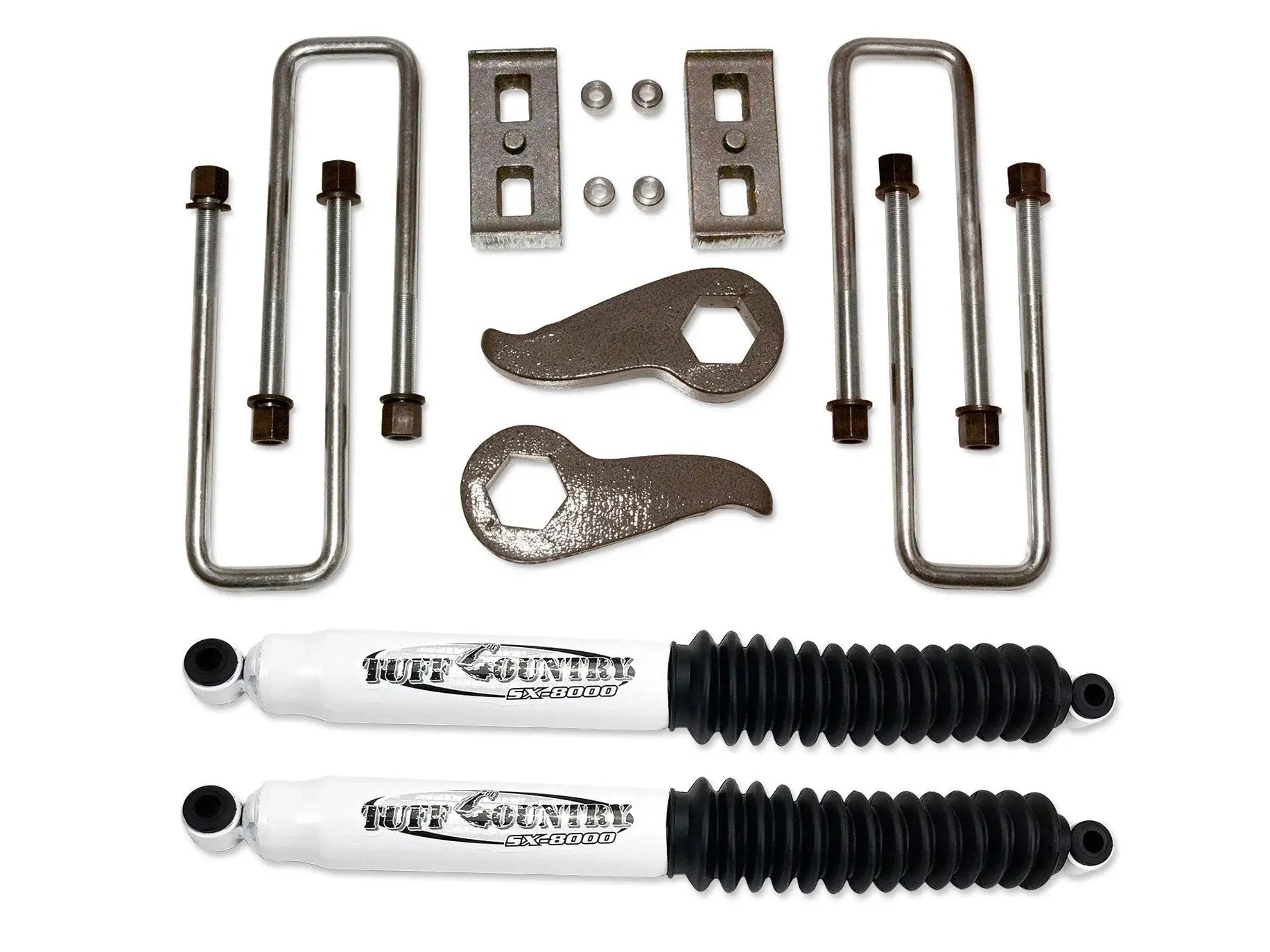 Tuff Country Tuff Country 12034KN 2" Lift Kit with Rear Lifted Blocks and U-Bolts with SX8000 Shocks - Vehicle Parts & Accessories Lift Kits
