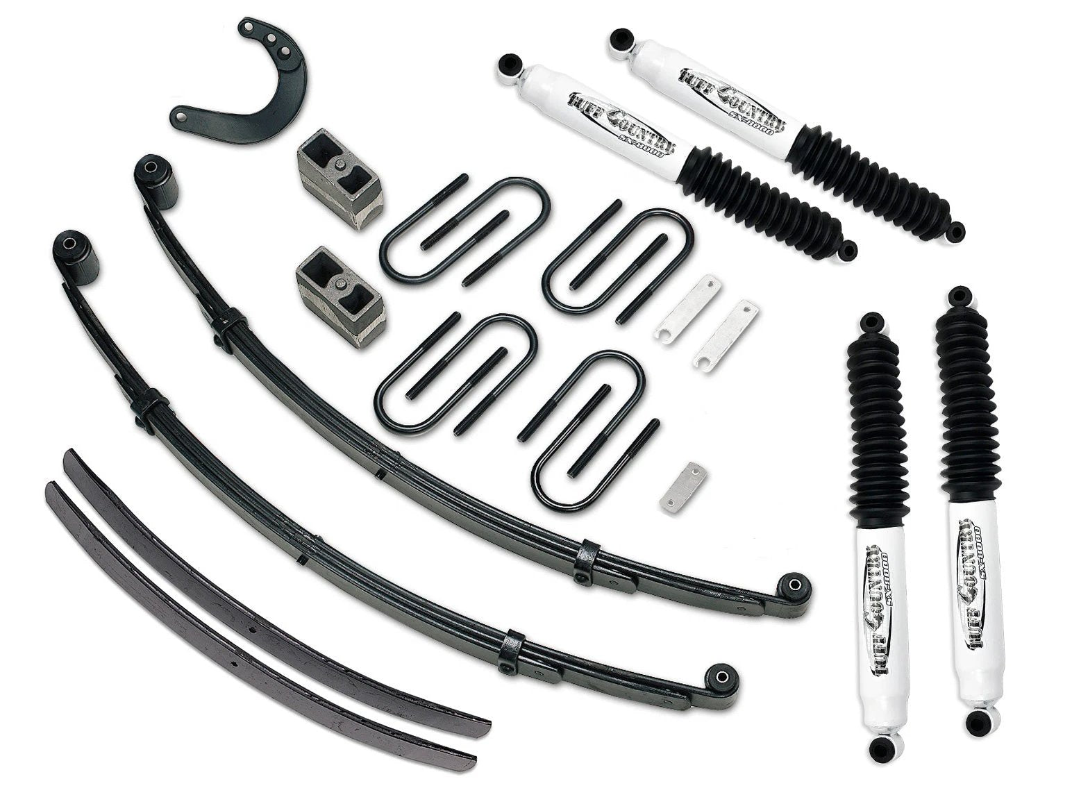 Tuff Country Tuff Country 16610KN 6" Lift Kit with EZ-Ride Front Springs Rear Blocks Rear Add-A-Leafs and Steering Arm with SX8000 Shocks - Vehicle Parts & Accessories Lift Kits
