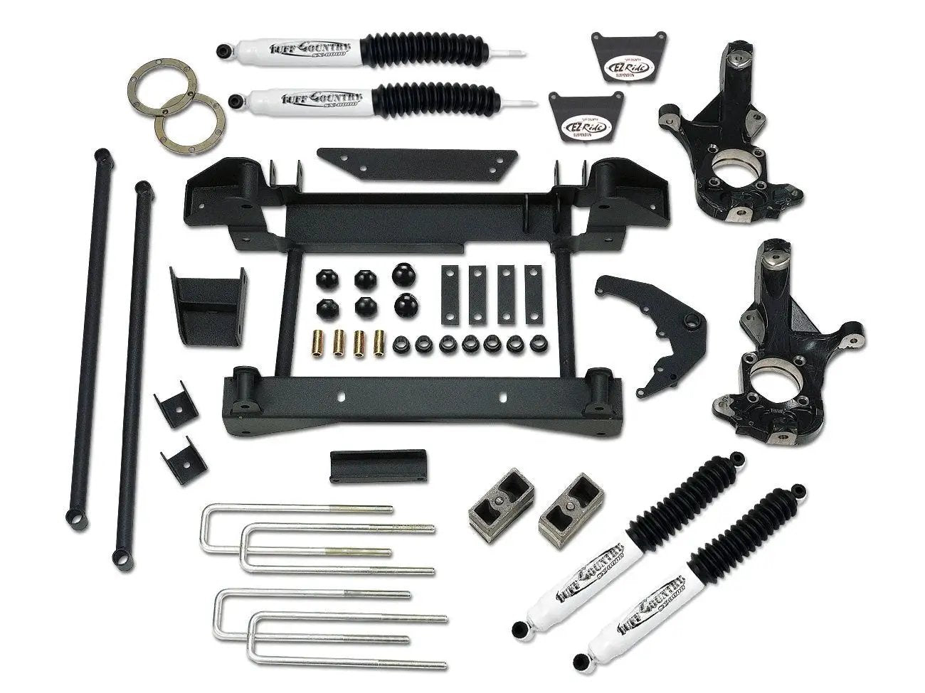 Tuff Country Tuff Country 16990KN 6" Lift Kit with Knuckles and 1 Piece Sub-Frame with SX8000 Shocks - Vehicle Parts & Accessories Lift Kits
