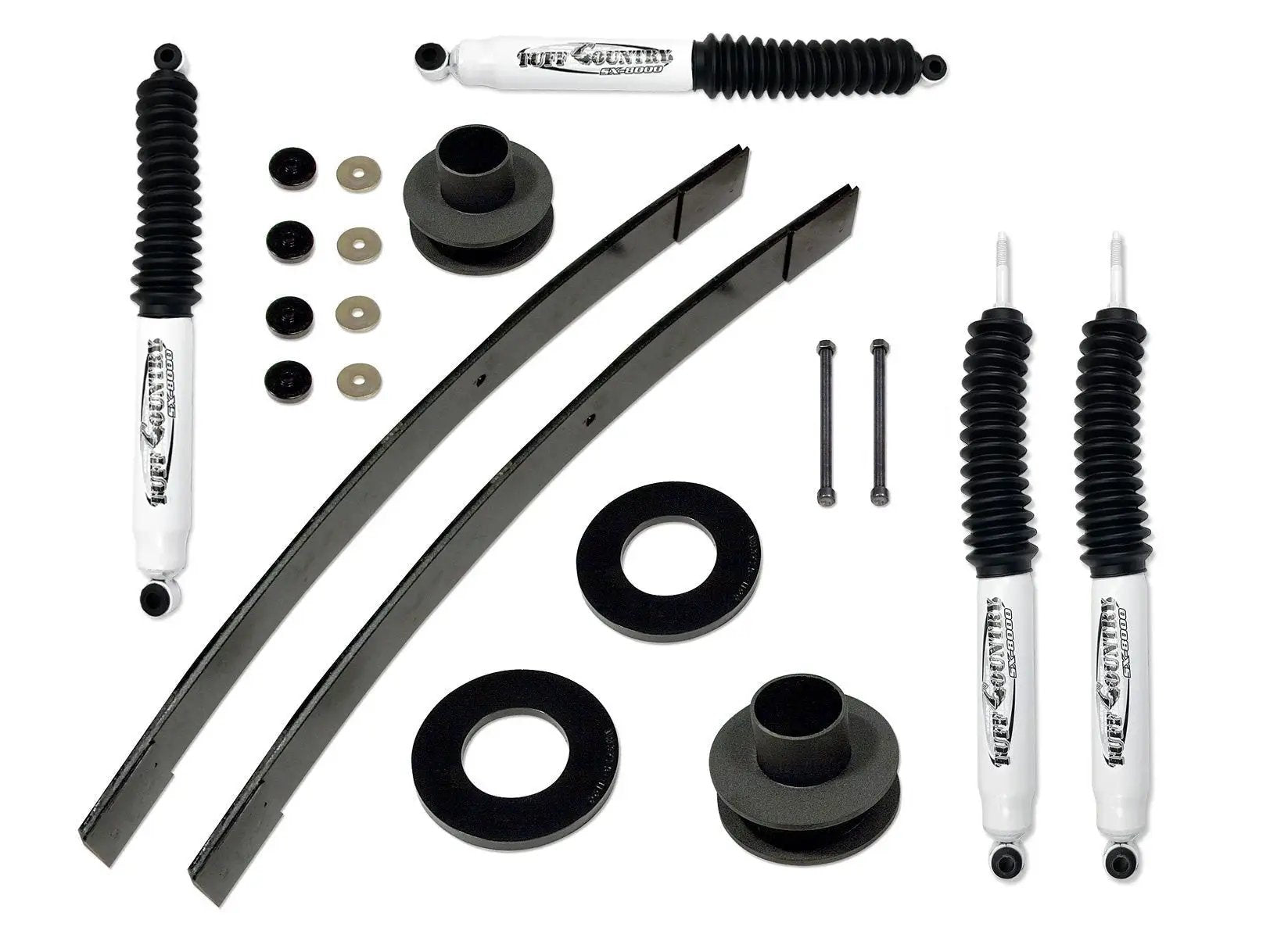 Tuff Country Tuff Country 22980KN 2.5" Standard Lift Kit with Coil Spring Spacers and Rear Add-A-Leafs with SX8000 Shocks - Vehicle Parts & Accessories Lift Kits