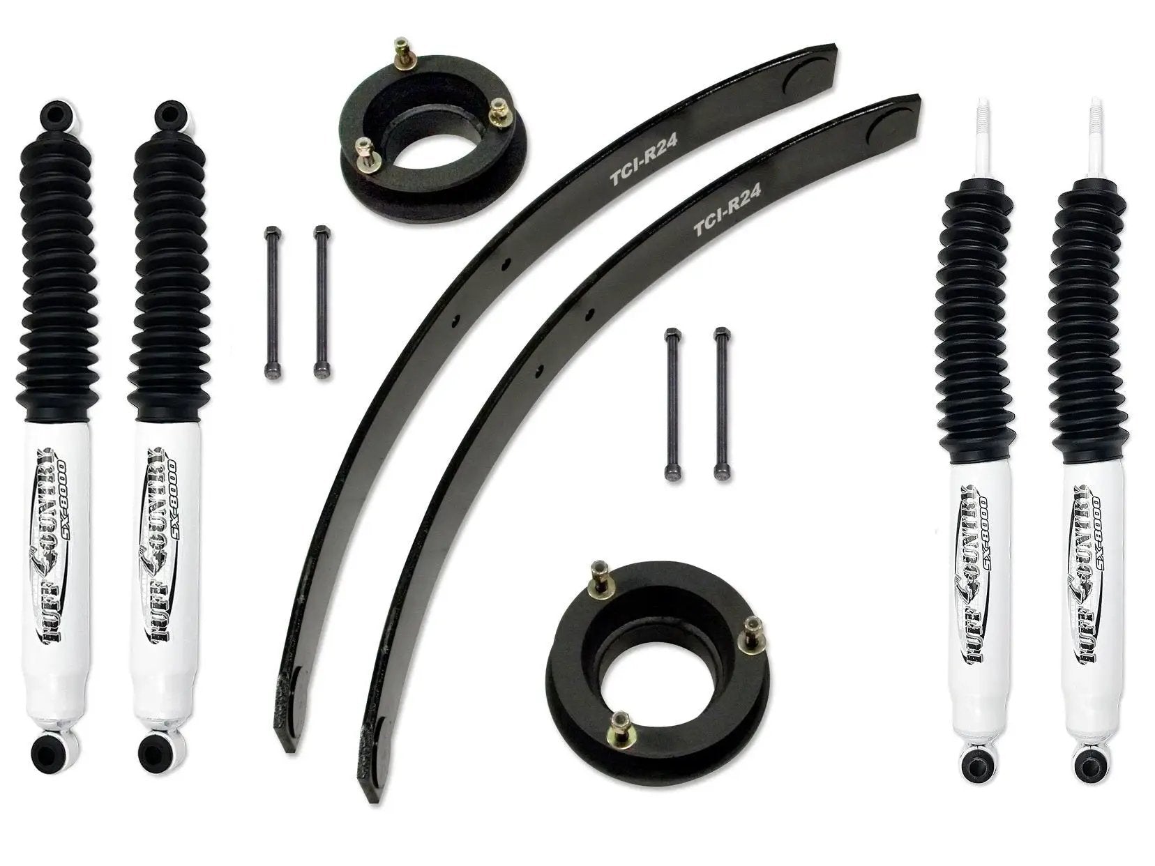 Tuff Country Tuff Country 32910KN 2" Standard Lift Kit with Coil Spring Spacers & Rear Add-A-Leafs with SX8000 Shocks - Vehicle Parts & Accessories Lift Kits