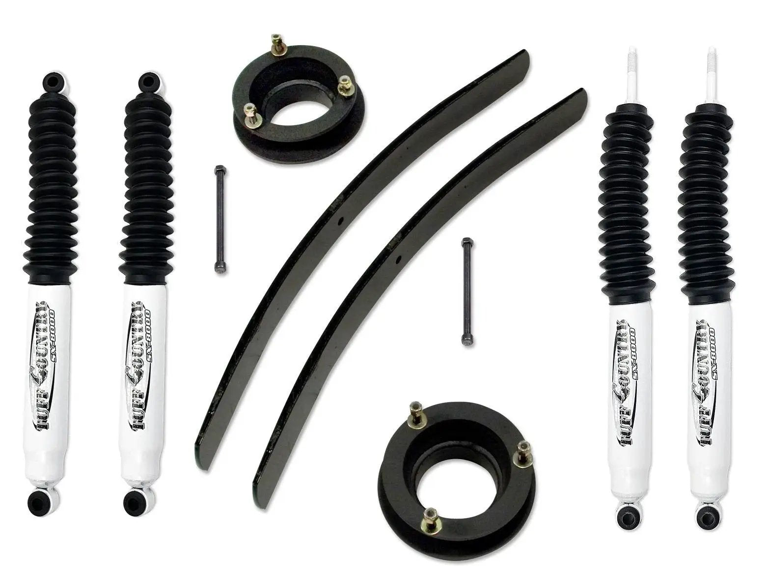 Tuff Country Tuff Country 32911KN 2" Standard Lift Kit with Coil Spring Spacer & Rear Add-A-Leafs with SX8000 Shocks - Vehicle Parts & Accessories Lift Kits