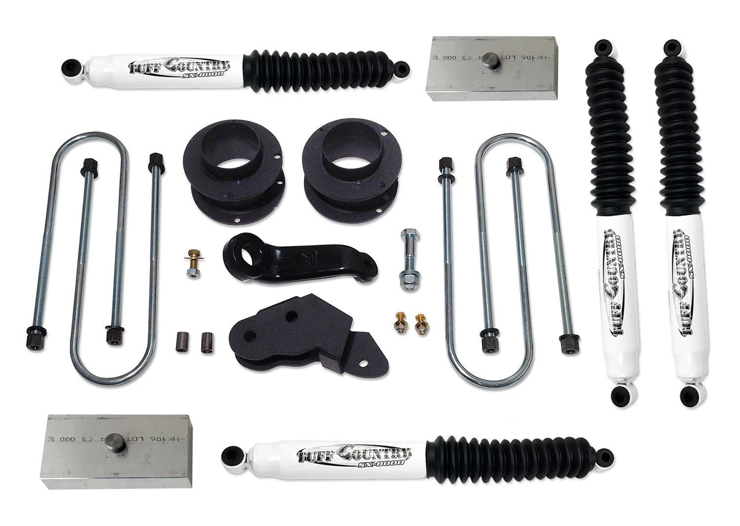 Tuff Country Tuff Country 33119KN 3" Standard Lift Kit with Coil Spring Spacers & Rear Blocks with SX8000 Shocks - Vehicle Parts & Accessories Lift Kits