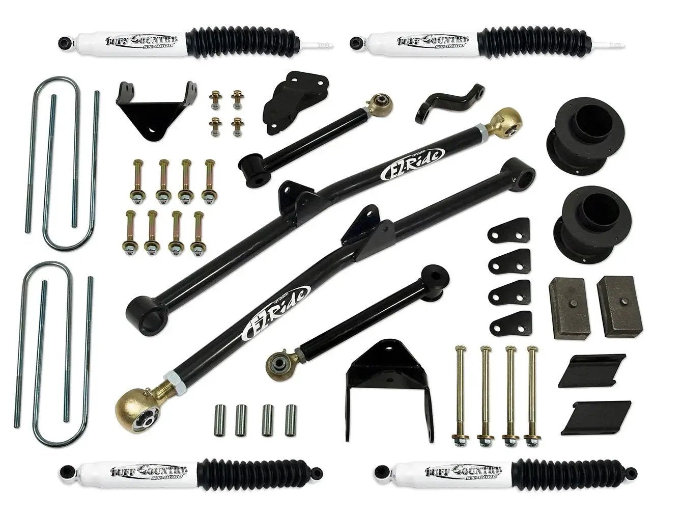 Tuff Country Tuff Country 34224KN 4.5" Long Arm Lift Kit with Coil Spring Spacers and Rear Blocks That Fit Both 3.5Ó & 4Ó Rear Axle Tube with SX8000 Shocks - Vehicle Parts & Accessories Lift Kits