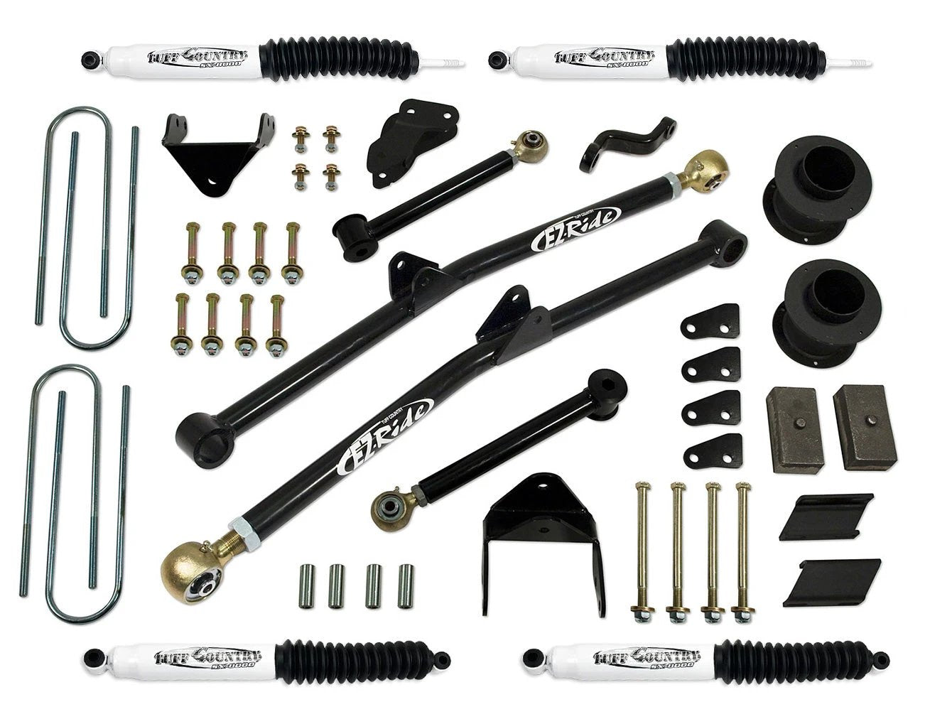 Tuff Country Tuff Country 36222 6" Long Arm Lift Kit with Coil Spring Spacers and Rear Blocks That Fit Both 3.5Ó & 4Ó Rear Axle Tube No Shocks - Vehicle Parts & Accessories Lift Kits