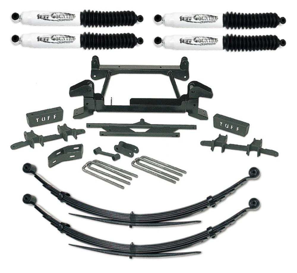 Tuff Country Tuff Country 16822KN 6" Lift Kit with Upper Control Arm Relocation Brackets 1 Piece Sub-Frame and Rear Leaf Springs with SX8000 Shocks - Vehicle Parts & Accessories Lift Kits