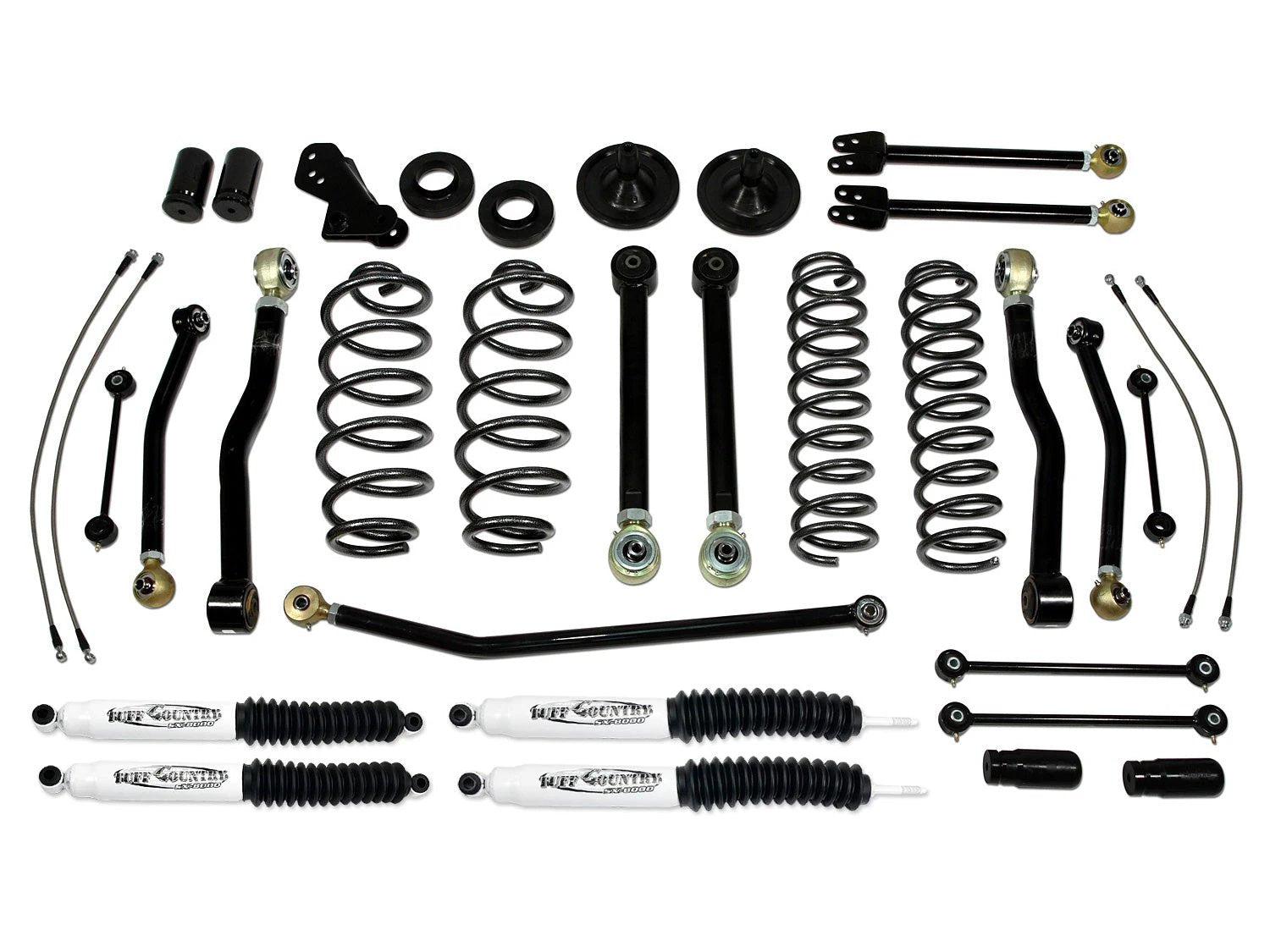 Tuff Country Tuff Country 44002KH 4" Lift Kit Ez-Flex Performance with SX6000 Shocks - Vehicle Parts & Accessories Lift Kits