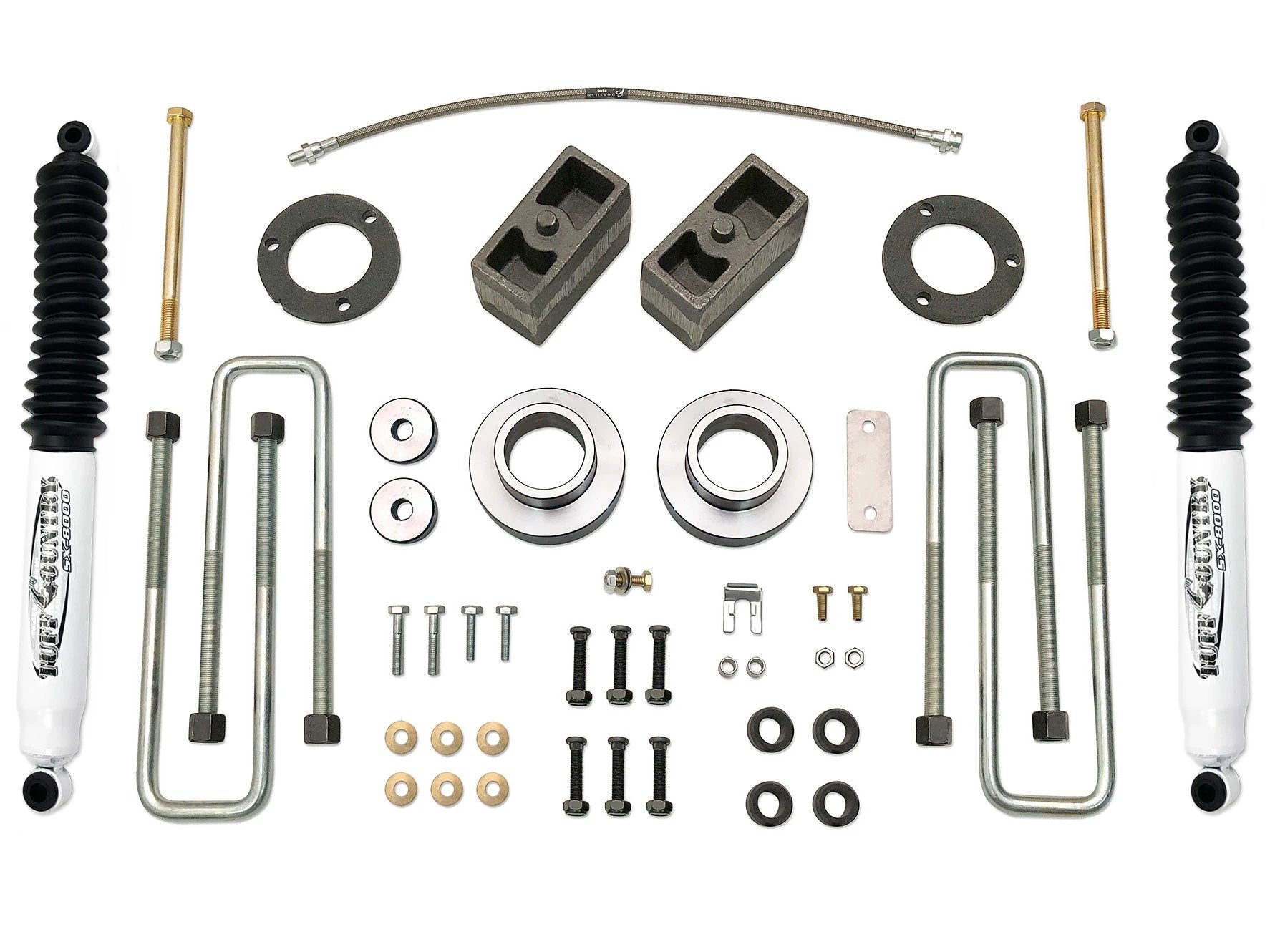 Tuff Country Tuff Country 52904KH 3" Standard Lift Kit with Rear Blocks and U-Bolts with SX6000 Shocks - Vehicle Parts & Accessories Lift Kits