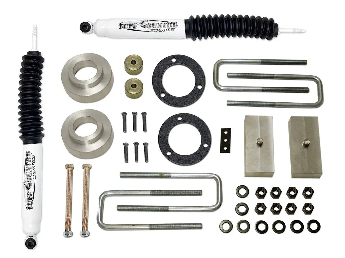 Tuff Country Tuff Country 52925KN 2.5" Lift Kit with Rear Blocks and U-Bolts with SX8000 Shocks - Vehicle Parts & Accessories Lift Kits