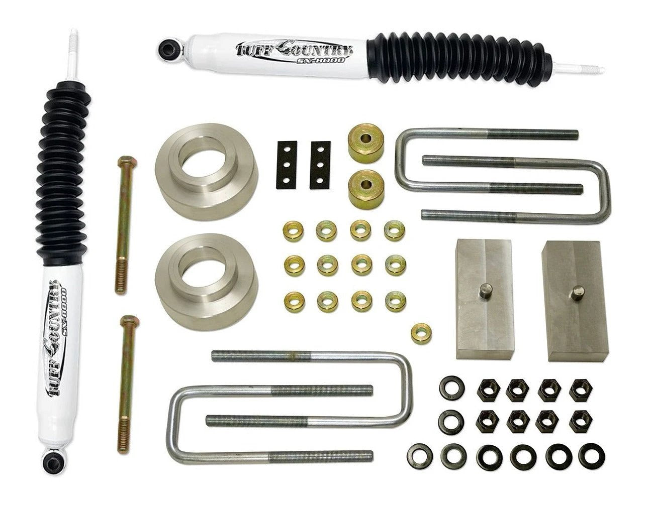 Tuff Country Tuff Country 53070KN 2.5" Lift Kit - with Rear Block and U-Bolts with SX8000 Shocks - Vehicle Parts & Accessories Lift Kits