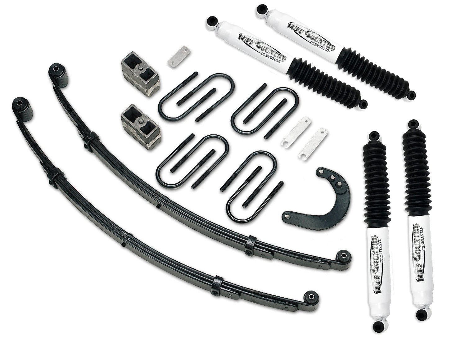 Tuff Country Tuff Country 14723KN 4" Lift Kit with Heavy Duty Front Springs Rear Blocks & Steering Arm with SX8000 Shocks - Vehicle Parts & Accessories Lift Kits
