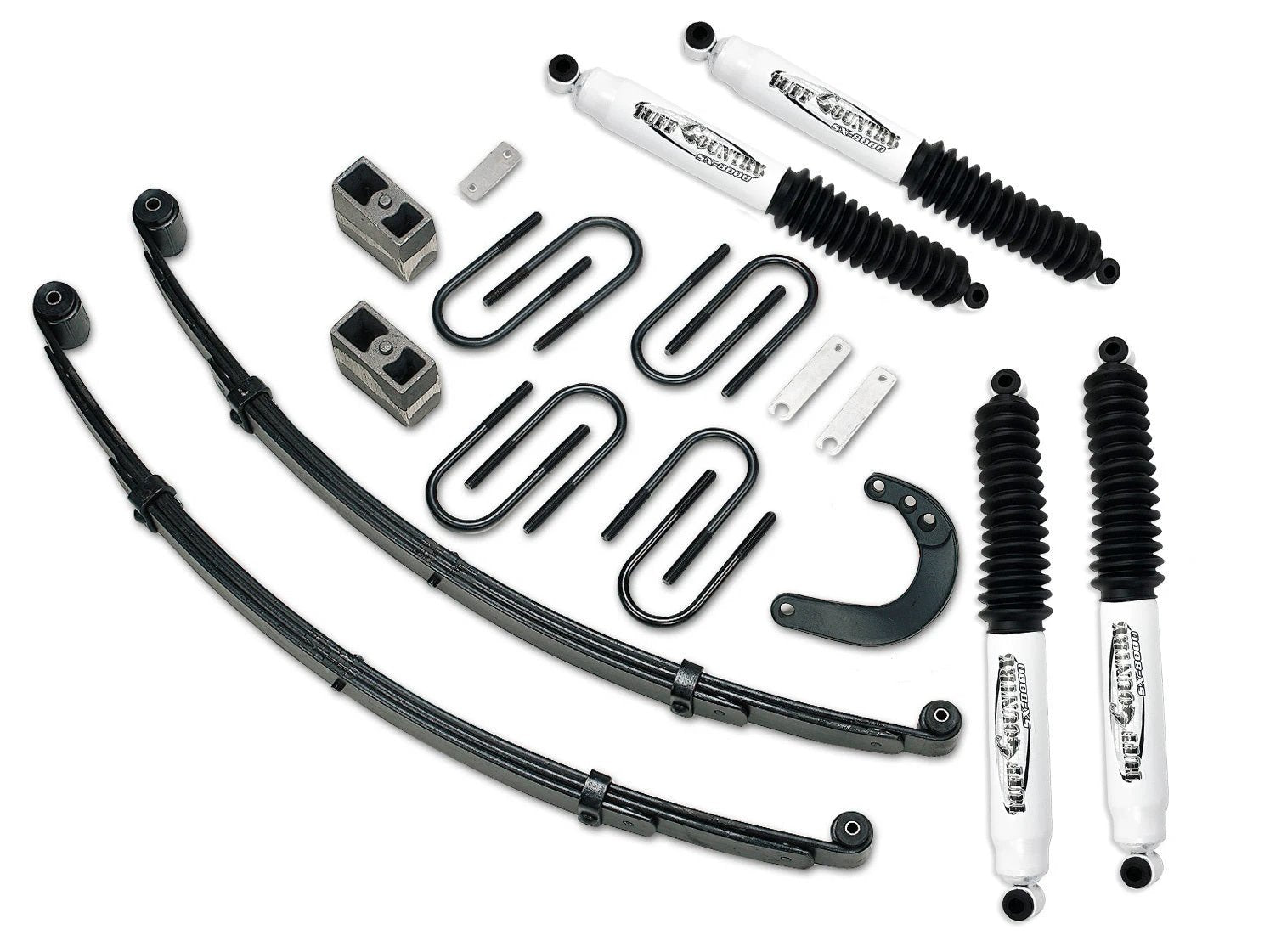 Tuff Country Tuff Country 14710KN 4" Lift Kit with EZ-Ride Front Springs Rear Blocks & Steering Arm with SX8000 Shocks - Vehicle Parts & Accessories Lift Kits