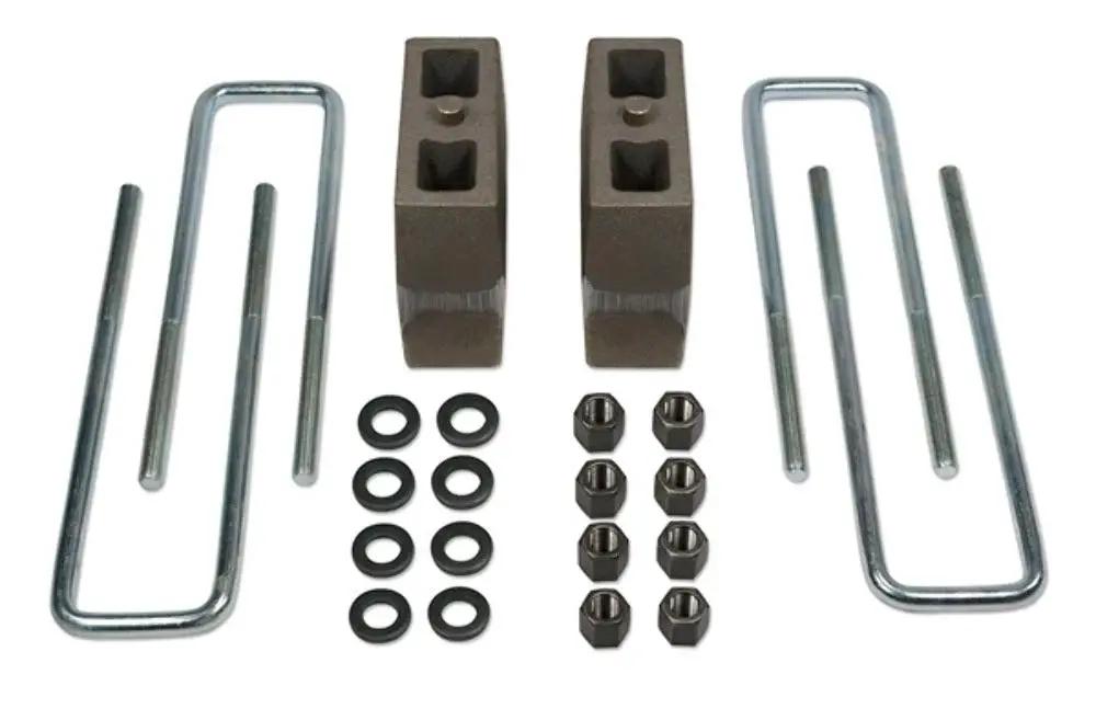 Tuff Country Tuff Country 97002 Block & Ubolt Kit - 5 1/2" (H) x 2 1/2" (W) x 5 1/4" (L) Tapered - Vehicle Parts & Accessories Block & U-Bolt Kits