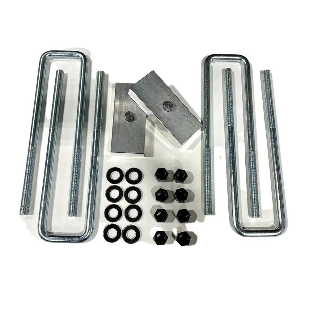 Tuff Country Tuff Country 97021 Block & Ubolt Kit - 1" (H) x 2 1/4" (W) x 6 1/2" (L) Non-Tapered - Vehicle Parts & Accessories Block & U-Bolt Kits