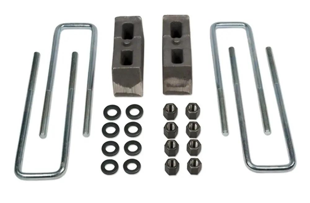 Tuff Country Tuff Country 97031 Block & Ubolt Kit - 3" (H) x 2 1/4" (W) x 6 1/2" (L) Non-Tapered - Vehicle Parts & Accessories Block & U-Bolt Kits