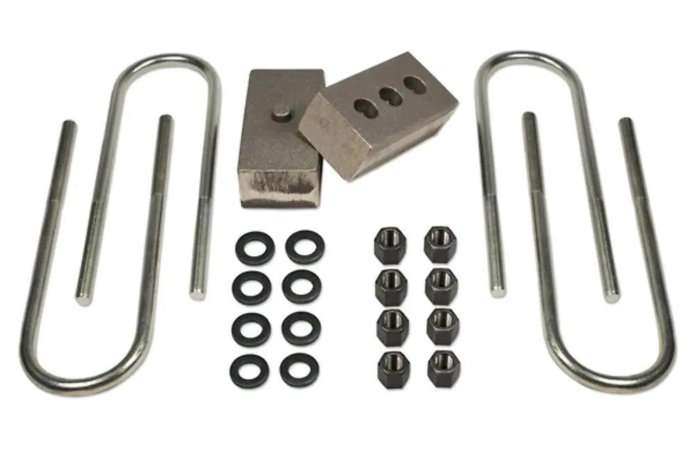 Tuff Country Tuff Country 97048 Block & Ubolt Kit - 2" (H) x 3" (W) x 5 3/4" (L) Non-Tapered (Dual Pinned) - Vehicle Parts & Accessories Block & U-Bolt Kits