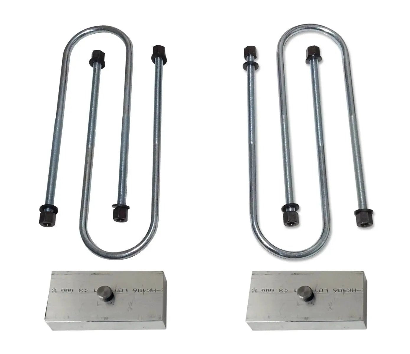 Tuff Country Tuff Country 97094 Block & Ubolt Kit - 1" (H) x 3" (W) x 5 3/4" (L) Non-Tapered - Vehicle Parts & Accessories Block & U-Bolt Kits