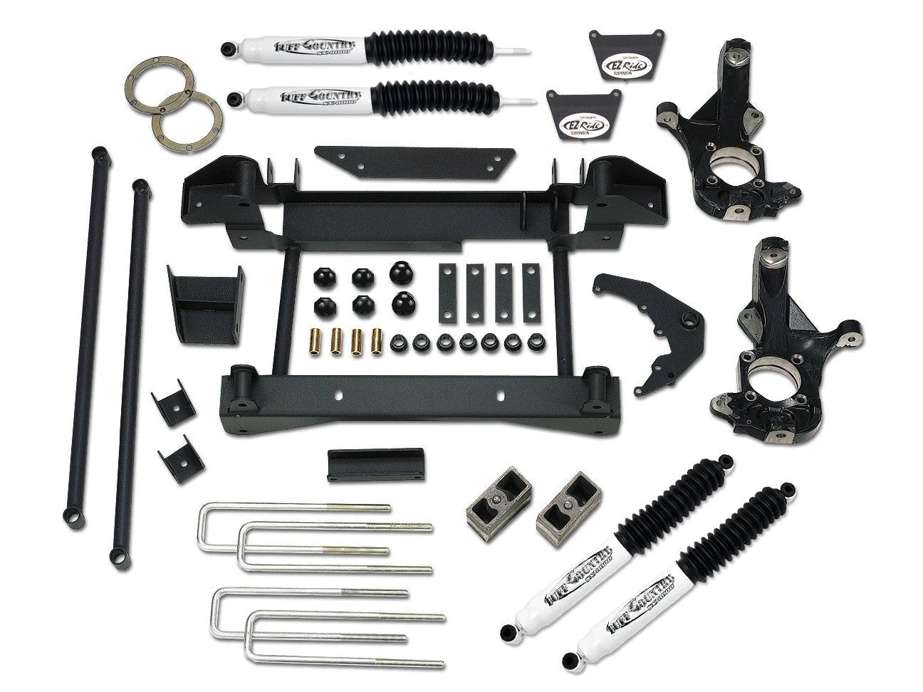 Tuff Country Tuff Country 16985KN 6" Lift Kit with Knuckles and 1 Piece Sub-Frame with SX8000 Shocks - Vehicle Parts & Accessories Lift Kits