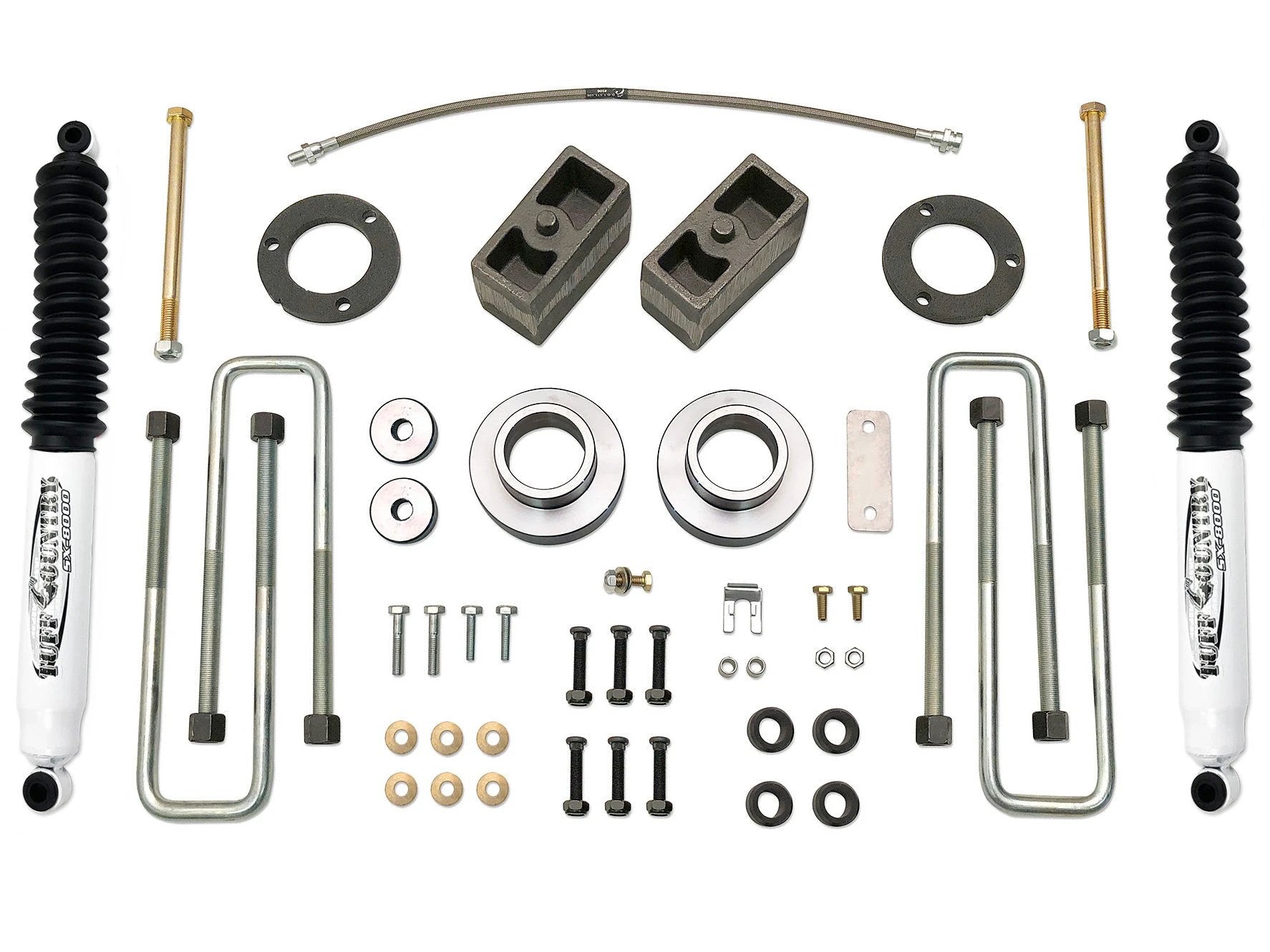 Tuff Country Tuff Country 52904KN 3" Standard Lift Kit with Rear Blocks and U-Bolts with SX8000 Shocks - Vehicle Parts & Accessories Lift Kits