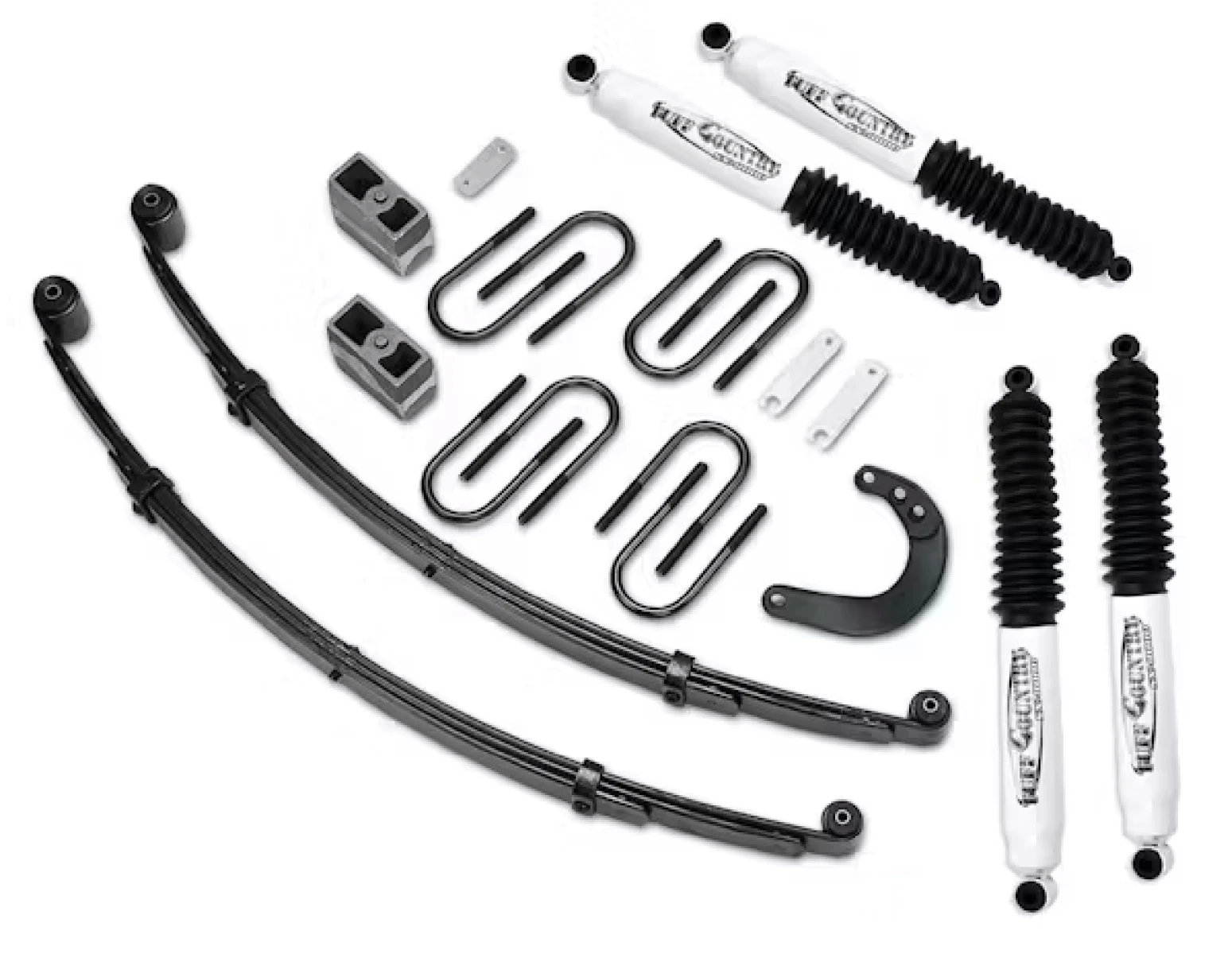 Tuff Country Tuff Country 14733KN 4" Lift Kit with Heavy Duty Front Springs Rear Blocks & Steering Arm with SX8000 Shocks - Vehicle Parts & Accessories Lift Kits