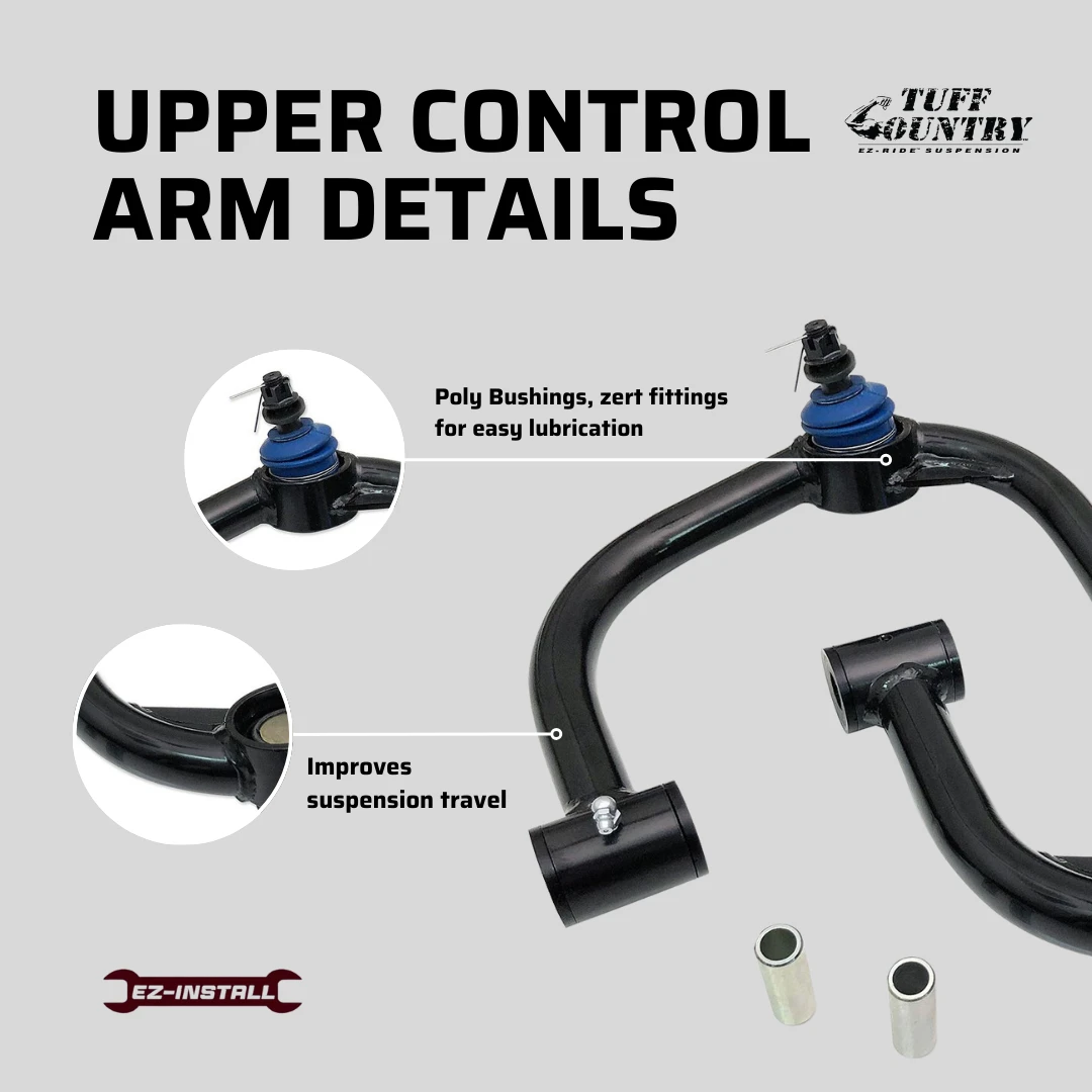 Tuff Country Tuff Country 30935 Ball Joint (with Bump Stop) Upper Control Arm Kit for Use with 2" To 4" - Vehicle Parts & Accessories RAM 1500