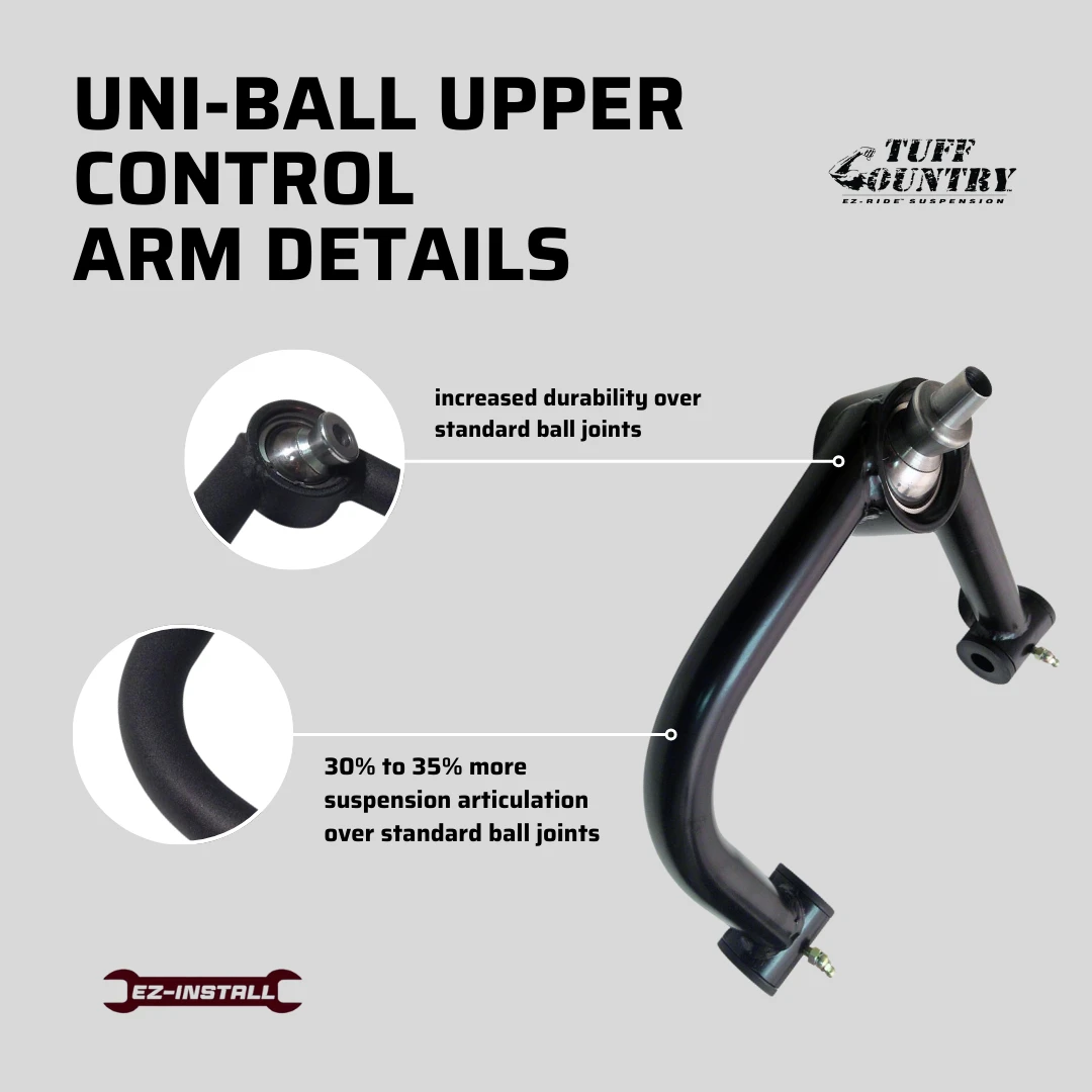 Tuff Country Tuff Country 30930 Uni-Ball Upper Control Arm Kit for Use with 2" To 4" - Vehicle Parts & Accessories RAM 1500