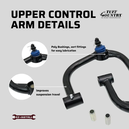 Tuff Country Tuff Country 10935 Ball Joint Upper Control Arm Kit for Use with 2" To 4" - Vehicle Parts & Accessories Upper Control Arms