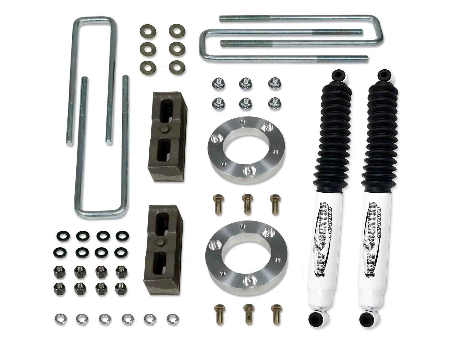 Tuff Country Tuff Country 12030KN 2" Lift Kit with Rear Lifted Blocks & U-Bolts with SX8000 Shocks - Vehicle Parts & Accessories Lift Kits