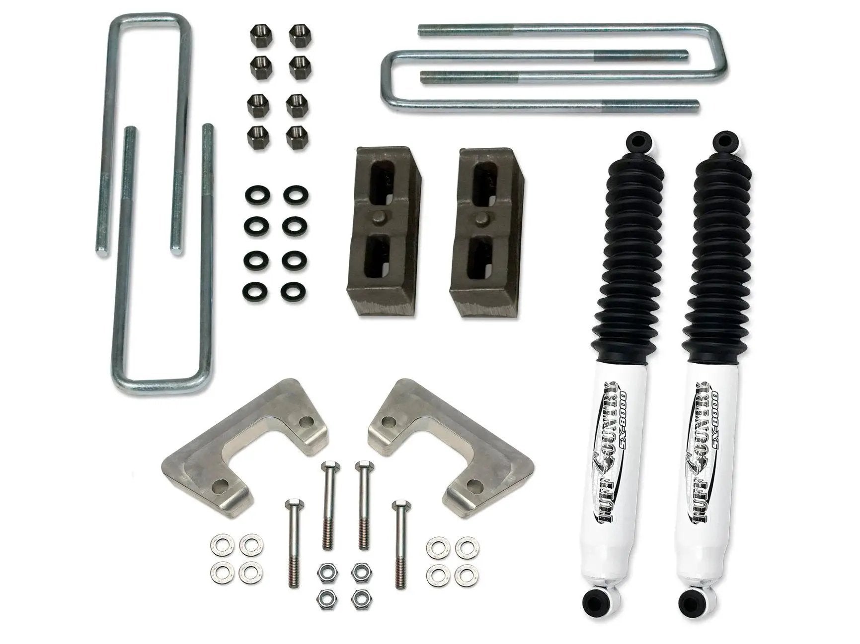 Tuff Country Tuff Country 12031KN 2" Ez-Install Lift Kit with Rear Lifted Blocks & U-Bolts with SX8000 Shocks - Vehicle Parts & Accessories Lift Kits