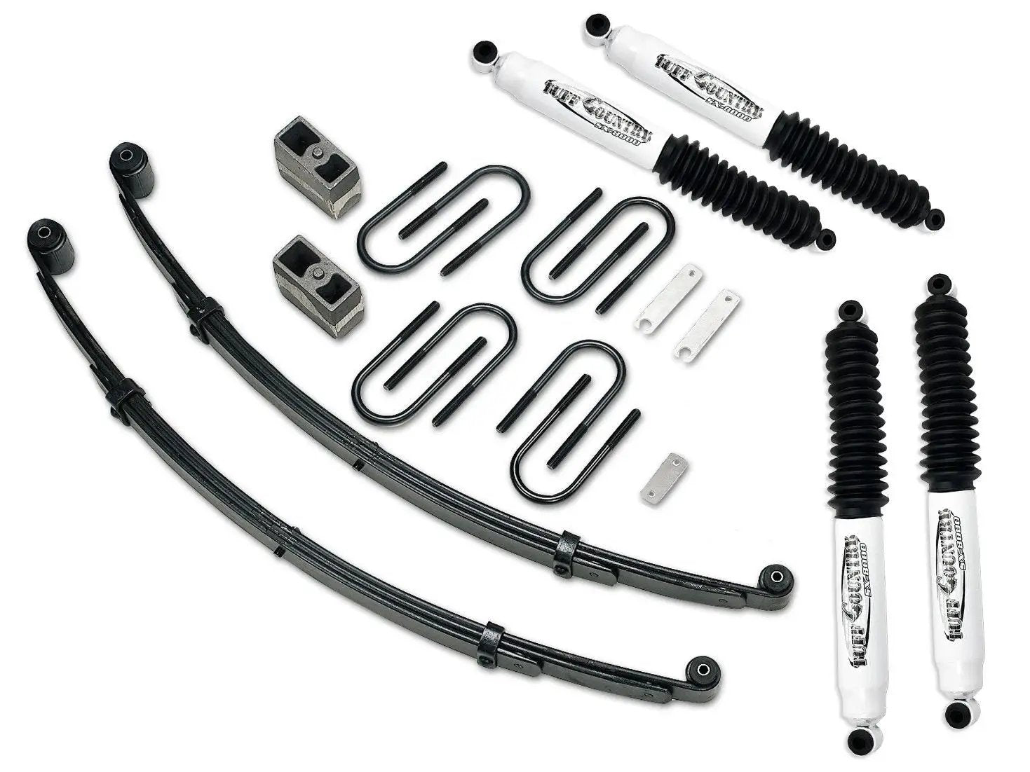 Tuff Country Tuff Country 13730KN 3" Lift Kit with EZ-Ride Front Springs with Rear Lift Blocks with SX8000 Shocks - Vehicle Parts & Accessories Lift Kits
