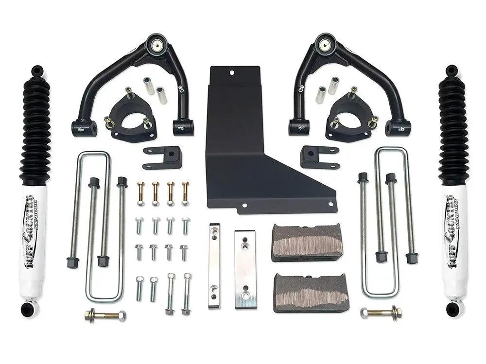 Tuff Country Tuff Country 14056KN 4" Lift Kit Upper Control Arm Kit with Rear Blocks & U-Bolts with SX8000 Shocks - Vehicle Parts & Accessories Lift Kits