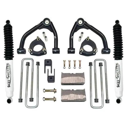 Tuff Country Tuff Country 14057KN 4" Lift Kit Upper Control Arm Kit with Rear Blocks & U-Bolts with SX8000 Shocks - Vehicle Parts & Accessories Lift Kits