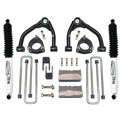 Tuff Country Tuff Country 14057KN 4" Lift Kit Upper Control Arm Kit with Rear Blocks & U-Bolts with SX8000 Shocks - Vehicle Parts & Accessories Lift Kits