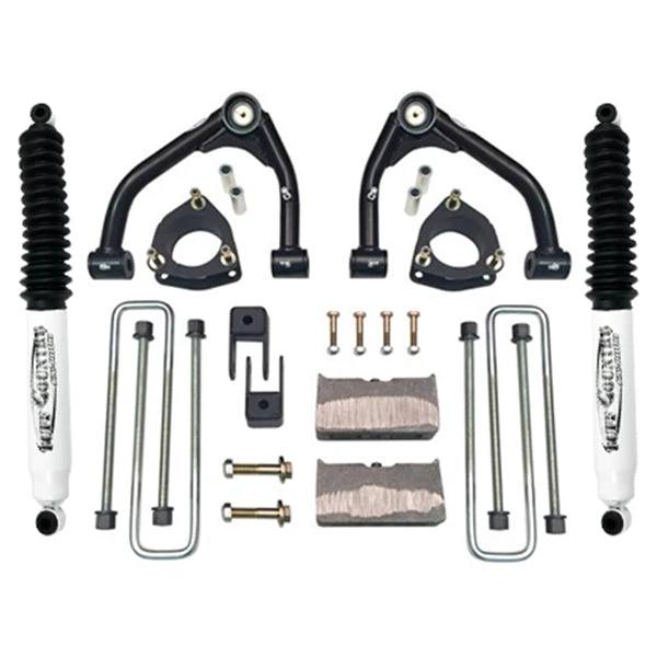 Tuff Country Tuff Country 14057KN 4" Lift Kit Upper Control Arm Kit with Rear Blocks & U-Bolts with SX8000 Shocks - Vehicle Parts & Accessories Lift Kits