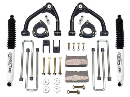 Tuff Country Tuff Country 14059KN 4" Lift Kit Upper Control Arm Kit with Rear Blocks & U-Bolts with SX8000 Shocks - Vehicle Parts & Accessories Lift Kits