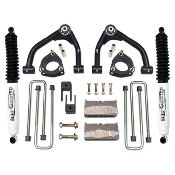 Tuff Country Tuff Country 14067KN 4" Uni-Ball Lift Kit Upper Control Arm Kit with Rear Blocks & U-Bolts with SX8000 Shocks - Vehicle Parts & Accessories Lift Kits
