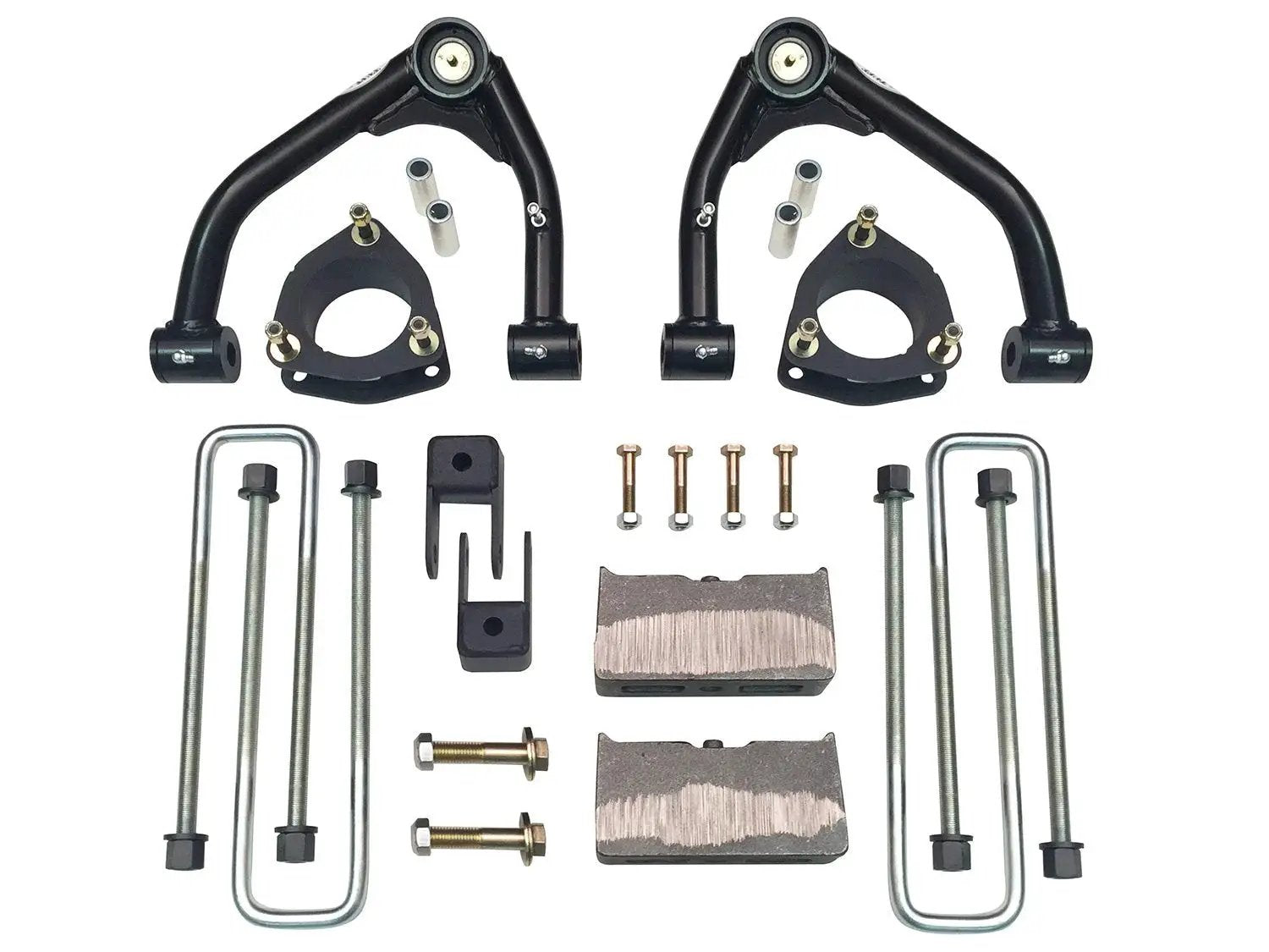 Tuff Country Tuff Country 14157KN 4" Lift Kit Upper Control Arm Kit with Rear Blocks & U-Bolts with SX8000 Shocks - Vehicle Parts & Accessories Lift Kits
