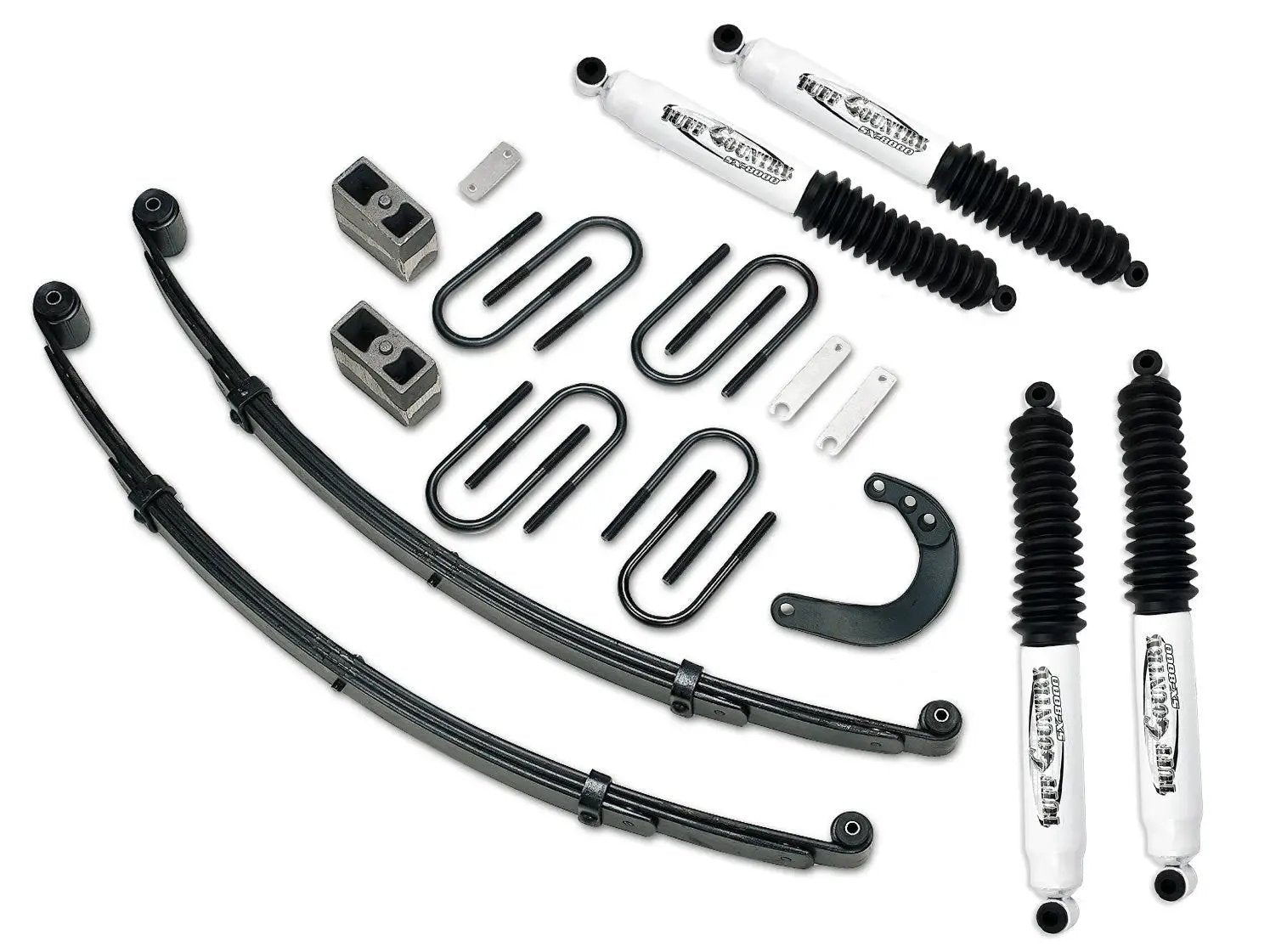 Tuff Country Tuff Country 14611KN 4" Lift Kit with Heavy Duty Front Springs Rear Blocks & Steering Arm with SX8000 Shocks - Vehicle Parts & Accessories Lift Kits