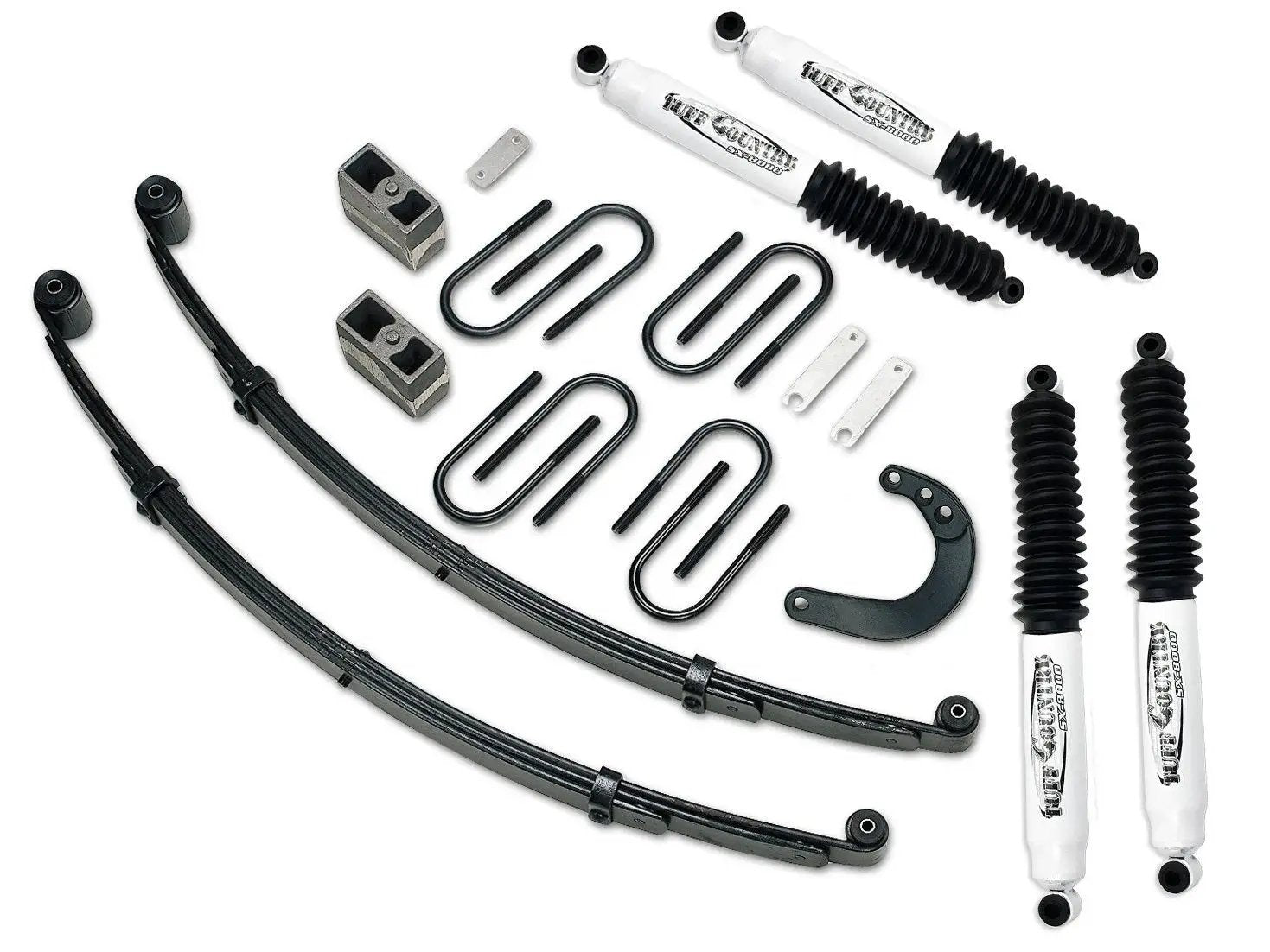 Tuff Country Tuff Country 14743KN 4" Lift Kit with Heavy Duty Frt Springs Rear Blocks & Steering Arm with SX8000 Shocks - Vehicle Parts & Accessories Lift Kits