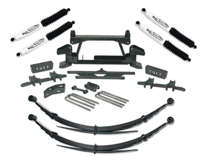 Tuff Country Tuff Country 14812KN 4" Lift Kit with Upper Control Arm Drop & 1 Piece Sub-Frame and Rear Leaf Springs with SX8000 Shocks - Vehicle Parts & Accessories Lift Kits