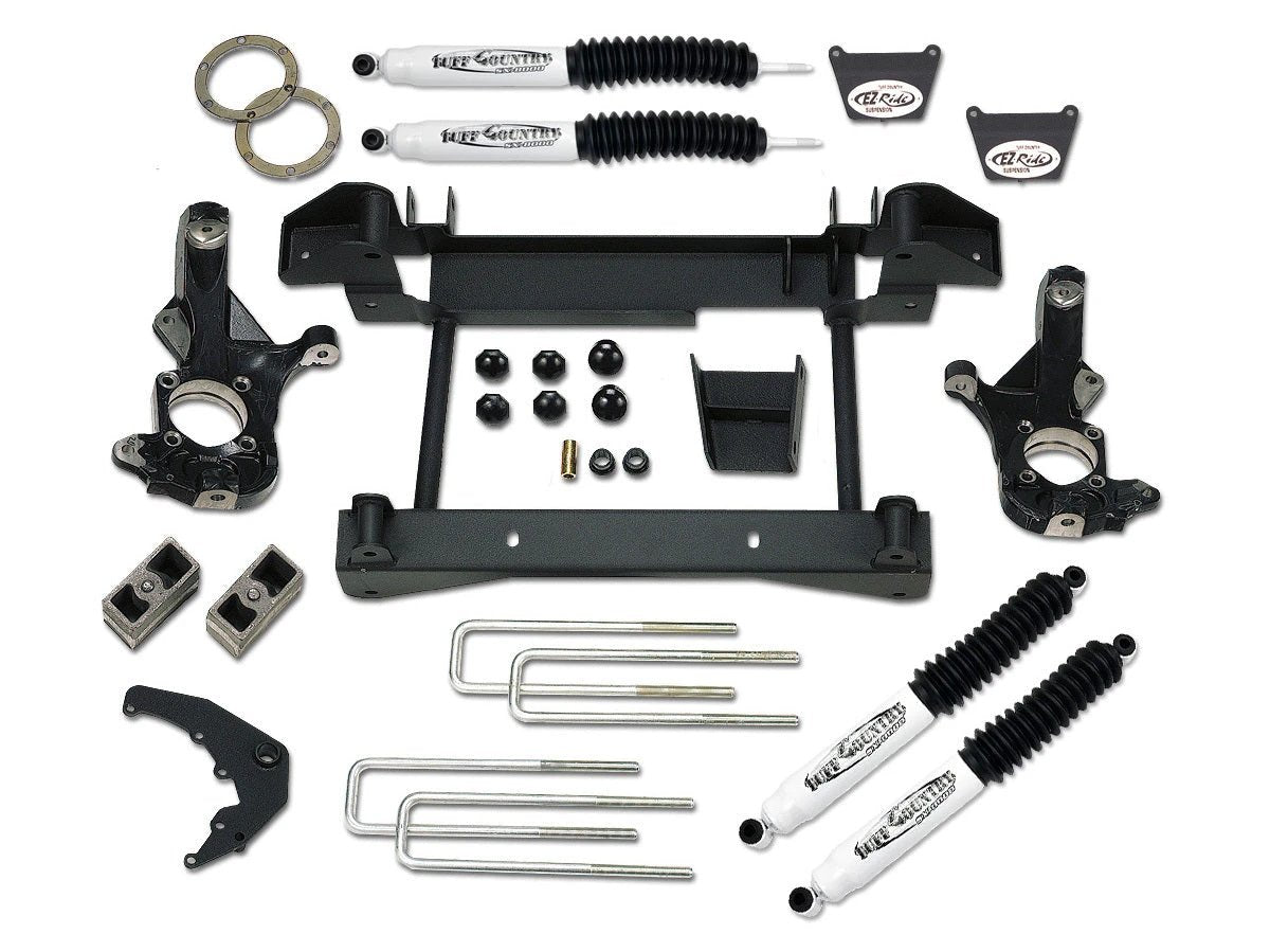 Tuff Country Tuff Country 14990KN 4" Lift Kit with Knuckles and 1 Piece Sub-Frame with SX8000 Shocks - Vehicle Parts & Accessories Lift Kits
