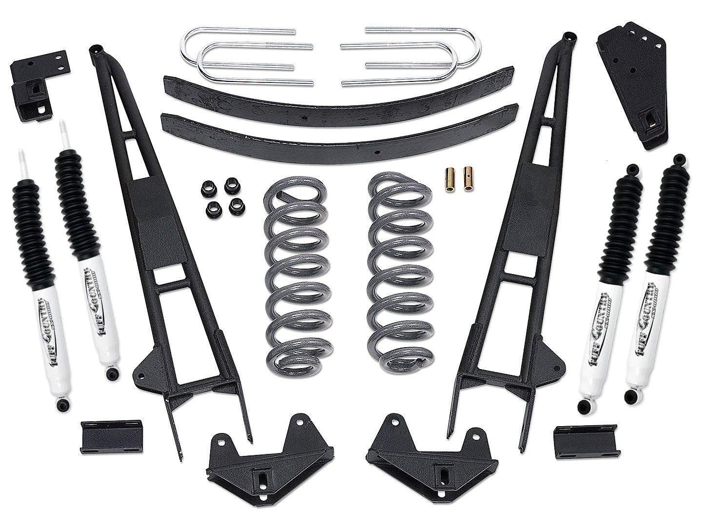 Tuff Country Tuff Country 24814KN 4" Performance Lift Kit with Front Coil Springs and Rear Add-A-Leafs with SX8000 Shocks - Vehicle Parts & Accessories Lift Kits