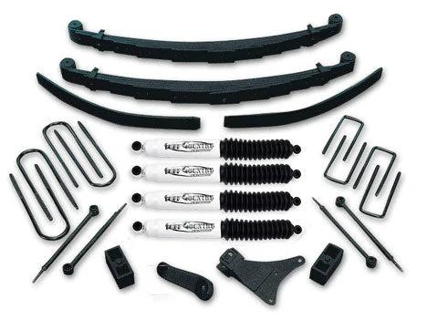 Tuff Country Tuff Country 24830KN 4" Standard Lift Kit with Rear Blocks & Add-A-Leafs with SX8000 Shocks - Vehicle Parts & Accessories Lift Kits