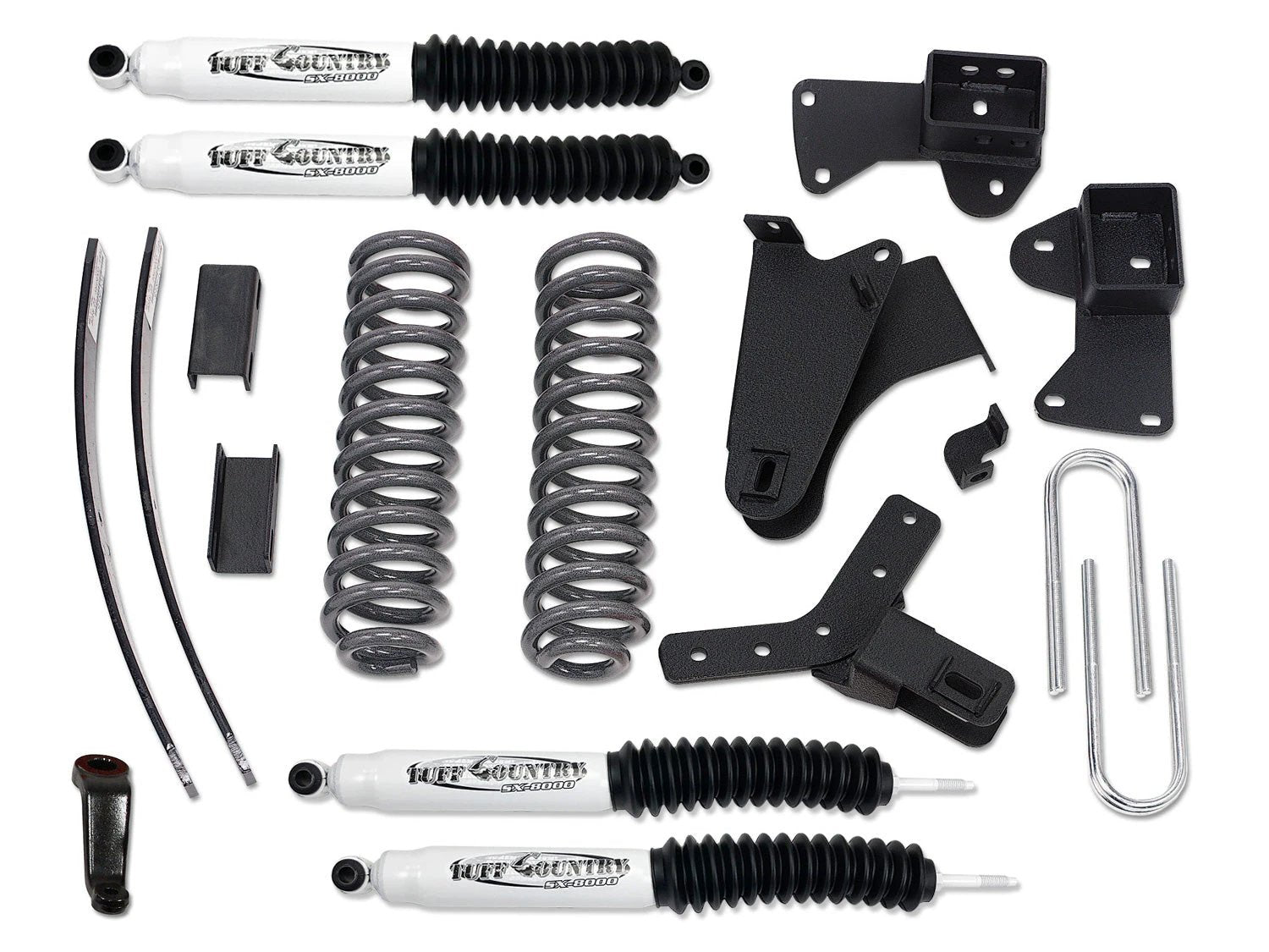 Tuff Country Tuff Country 24860KN 4" Standard Lift Kit with Rear Add-A-Leafs with SX8000 Shocks - Vehicle Parts & Accessories Lift Kits