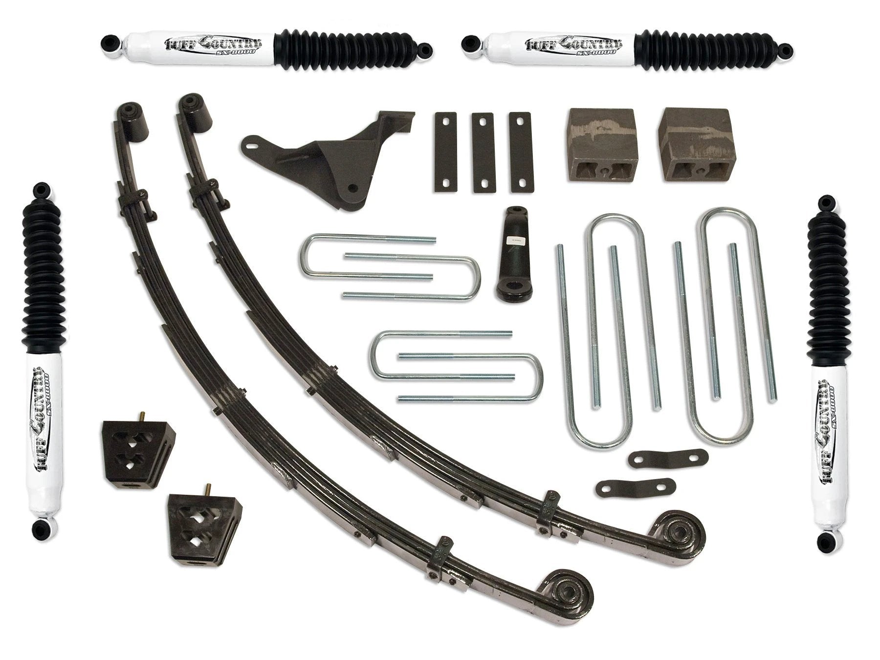 Tuff Country Tuff Country 24955KN 4" Standard Lift Kit with Front Leaf Springs Rear Blocks and U-Bolts with SX8000 Shocks - Vehicle Parts & Accessories Lift Kits