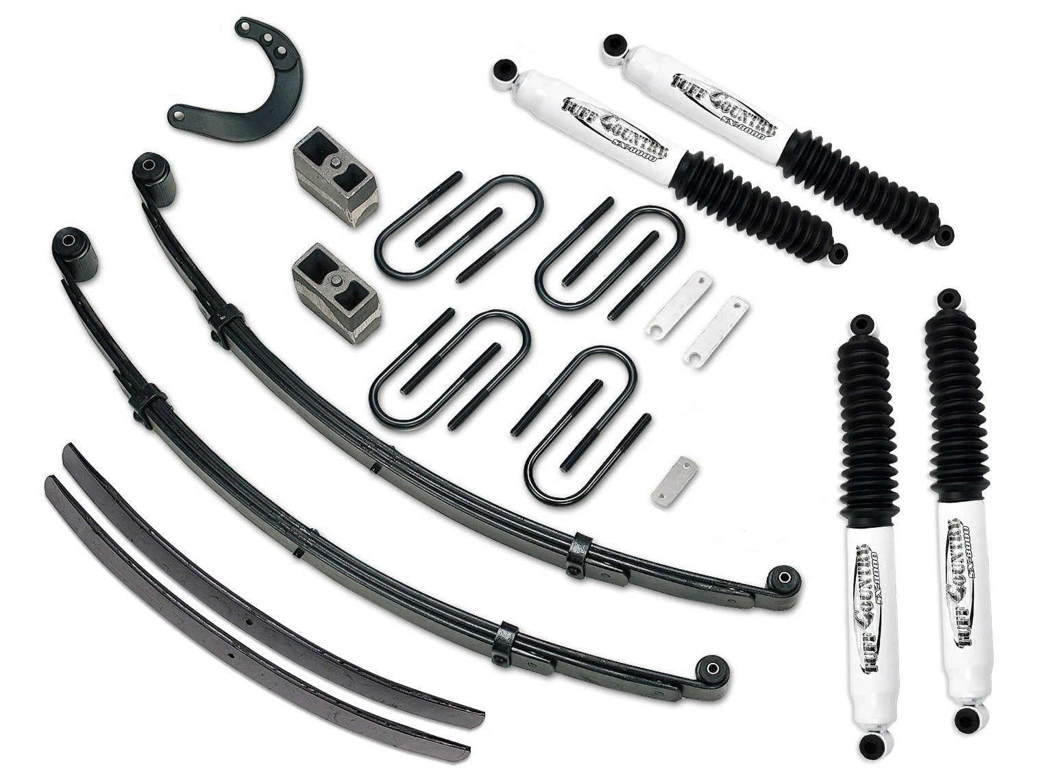 Tuff Country Tuff Country 16710KN 6" Lift Kit with EZ-Ride Front Springs Rear Add-A-Leafs and Steering Arm with SX8000 Shocks - Vehicle Parts & Accessories Lift Kits