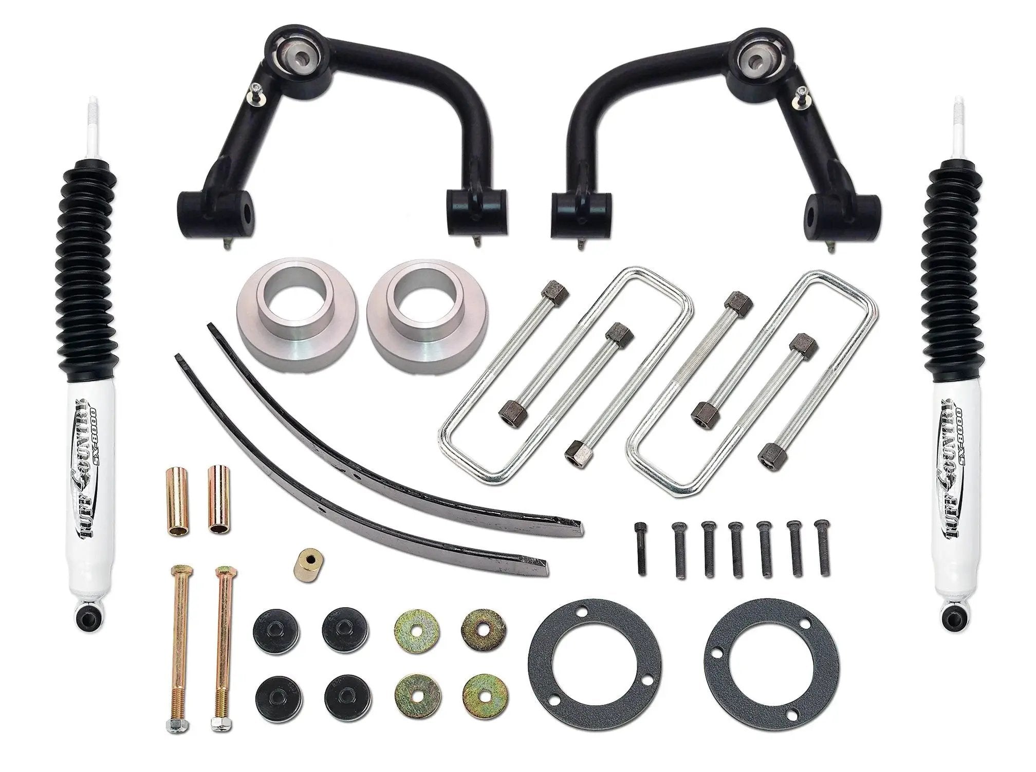 Tuff Country Tuff Country 53910KH 3" Lift Kit with Front Uni-Ball Upper Control Arms with Rear Blocks and U-Bolts with SX6000 Shocks - Vehicle Parts & Accessories Lift Kits