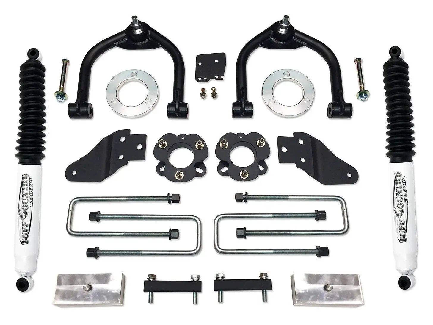 Tuff Country Tuff Country 54051KN 4" Lift Kit with Front Uni-Ball Upper Control Arms with Rear Blocks and U-Bolts with SX8000 Shocks - Vehicle Parts & Accessories Lift Kits