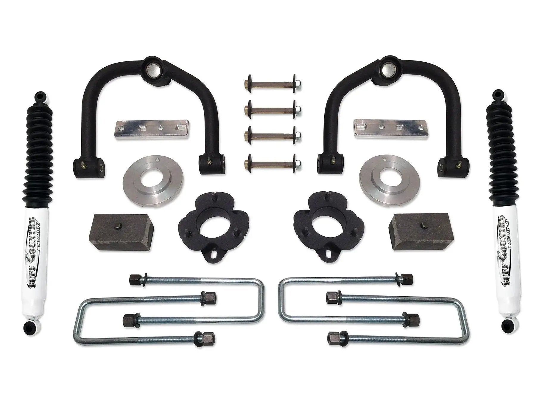 Tuff Country Tuff Country 54060KH 4" Lift Kit with Front Upper Control Arms with Rear Blocks and U-Bolts with SX6000 Shocks - Vehicle Parts & Accessories Lift Kits