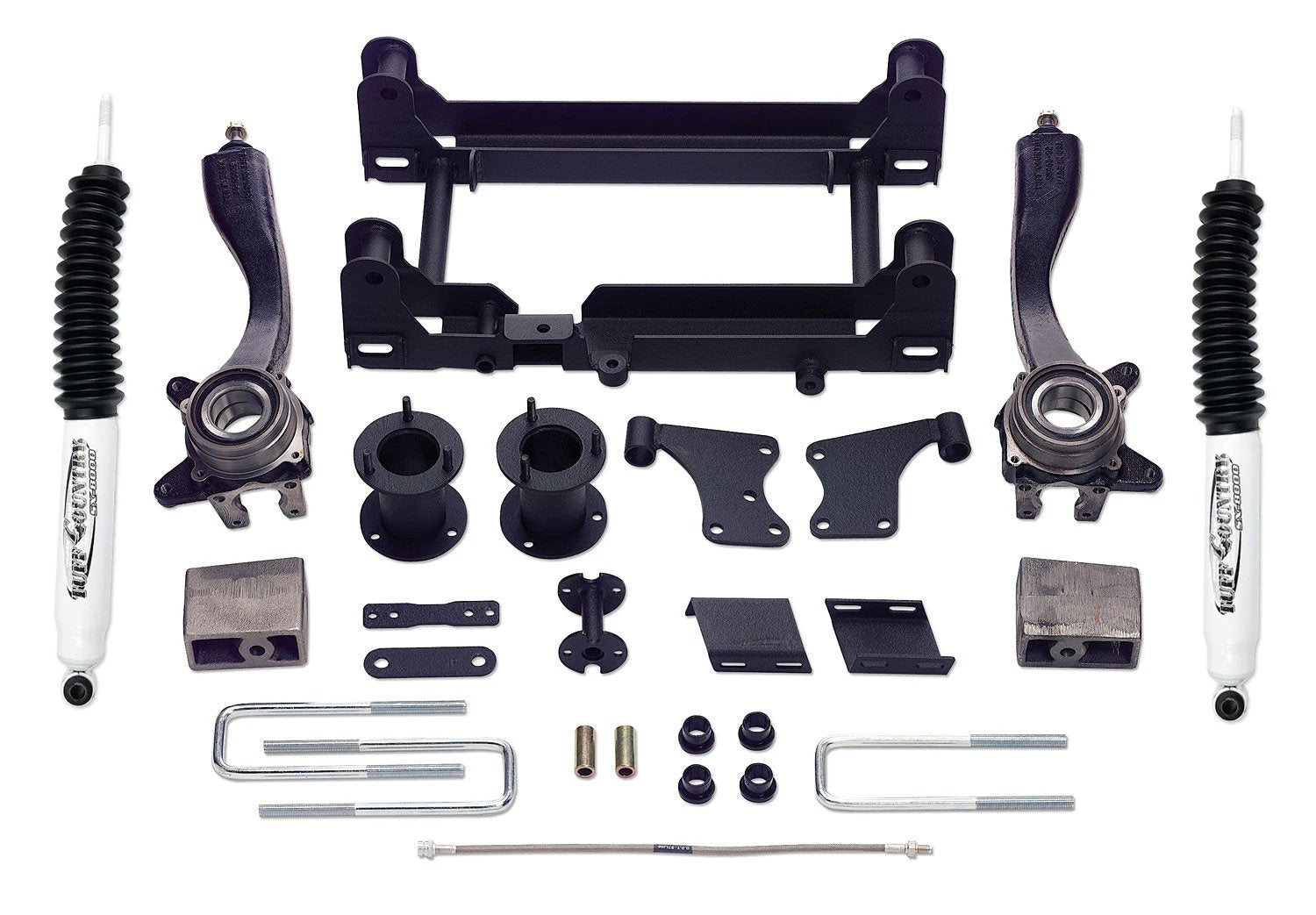 Tuff Country Tuff Country 55905KH 5" Lift Kit with Knuckles 1 Piece Sub-Frame Rear Blocks and U-Bolts with SX6000 Shocks - Vehicle Parts & Accessories Lift Kits
